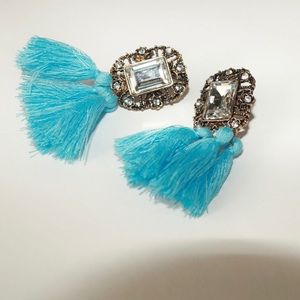“Blues” Antique Tassel Fashion Earrings